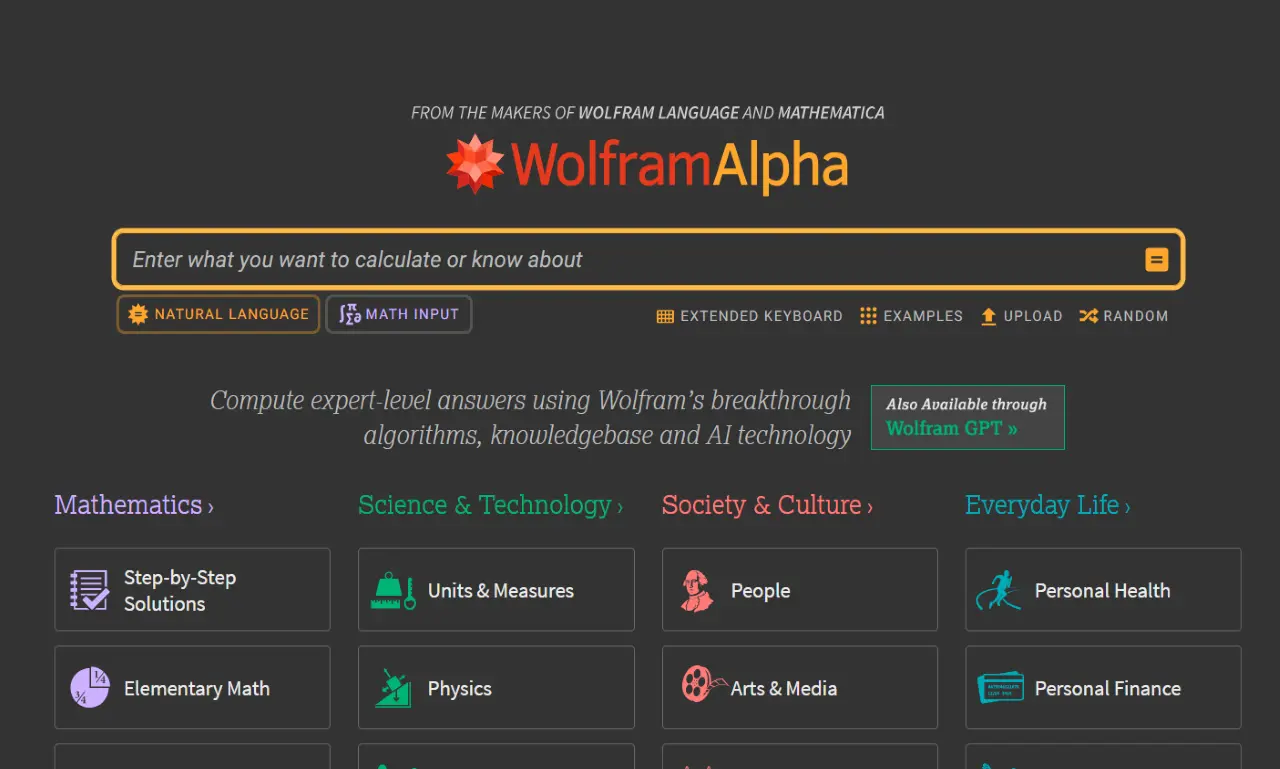 WolframAlpha