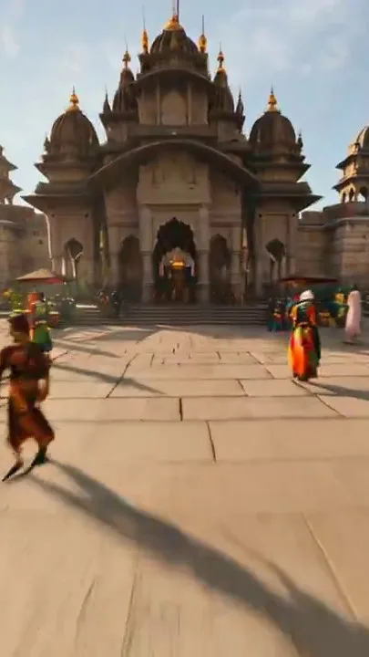 Cinematic Drone shot of a Pratihara Empire