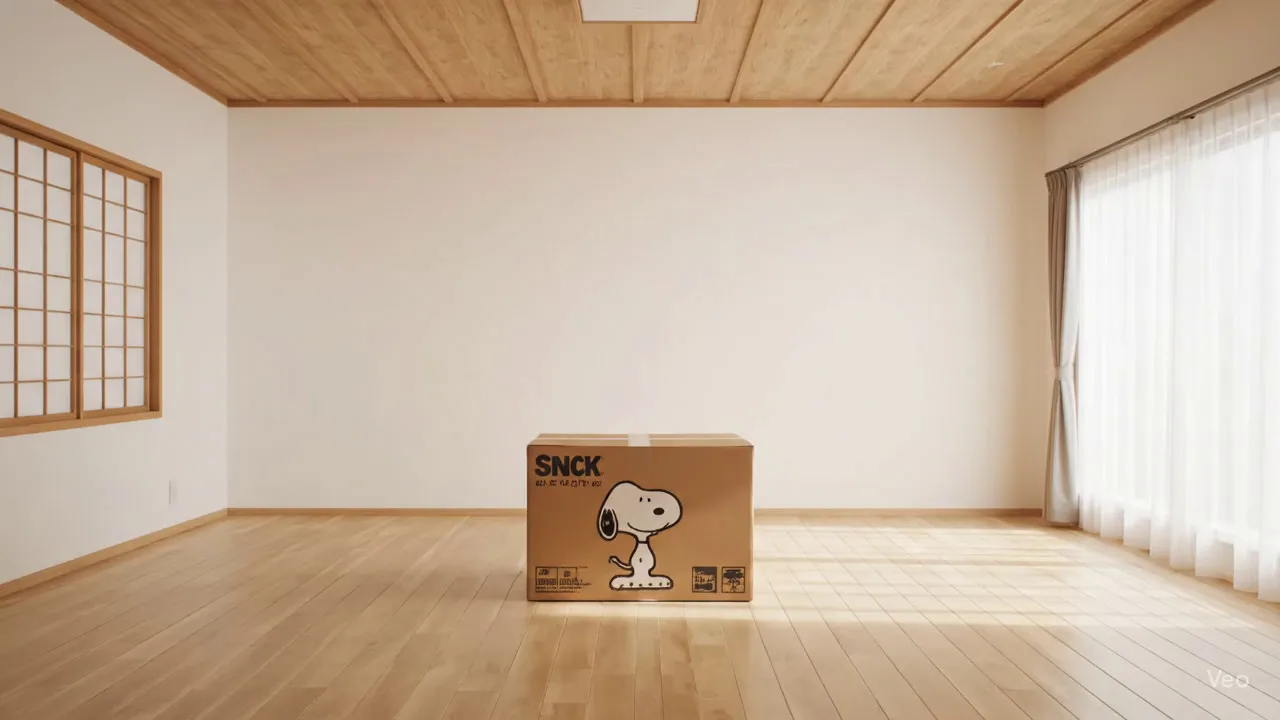 Snoopy box explosion with IKEA Furniture